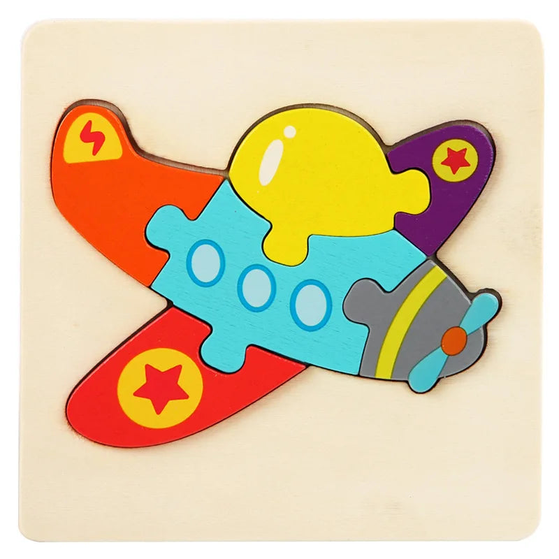 Wooden Picture Matching Puzzle Board