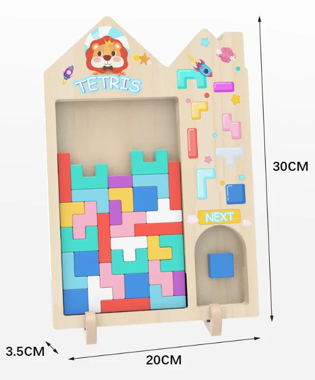 Wooden Building Blocks & Balance Puzzle