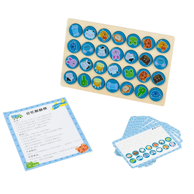 Wooden Memory Matching Game