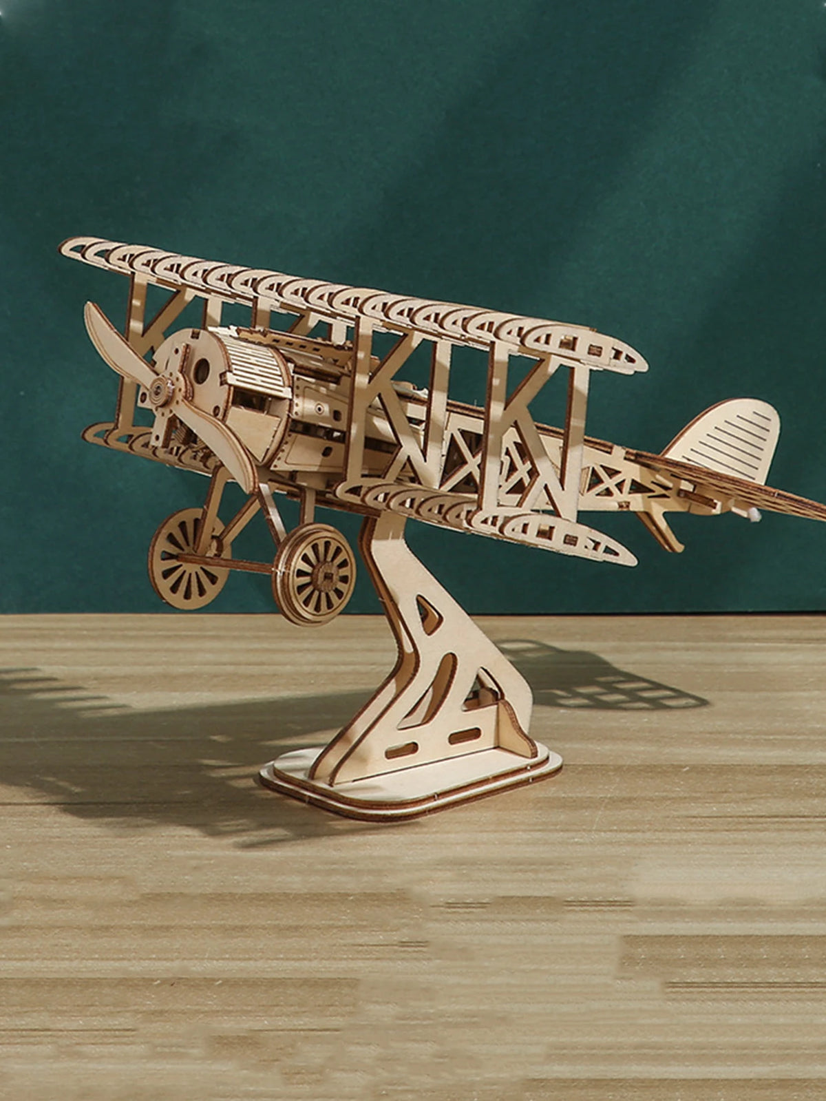 Wooden Biplane Model Kit — Ages 14+