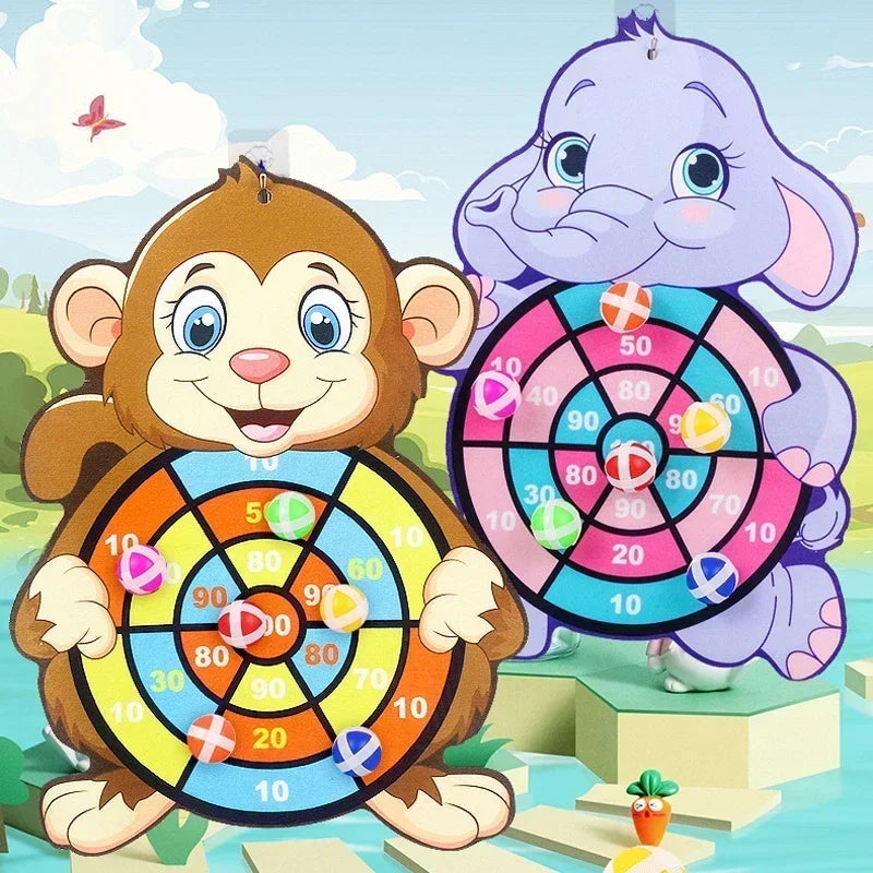 Animal Sticky-Ball Target Game