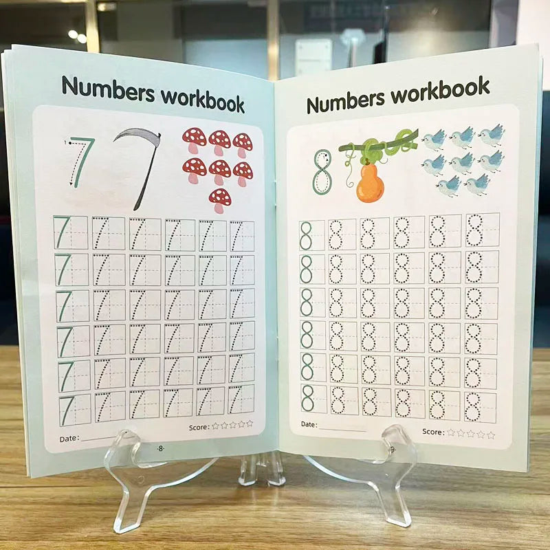 Number Tracing Workbook — 0 to 100