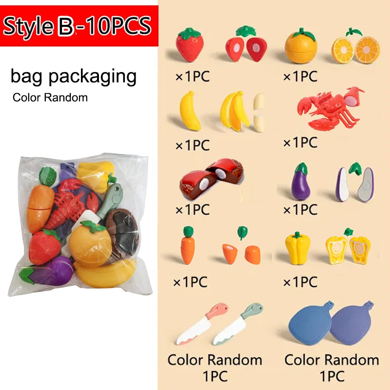 Little Kitchen Cutting Food Play Set
