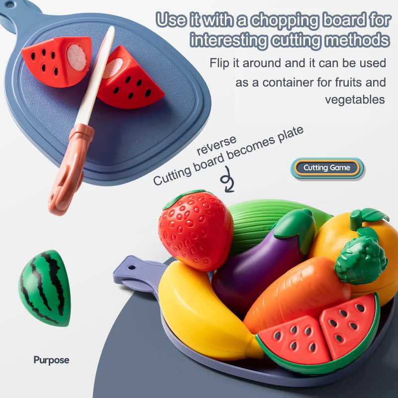 Little Kitchen Cutting Food Play Set