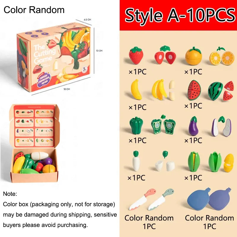 Little Kitchen Cutting Food Play Set