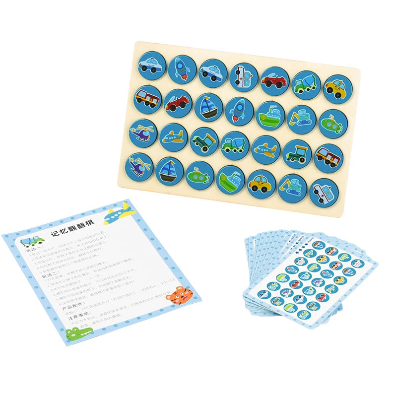 Wooden Memory Matching Game