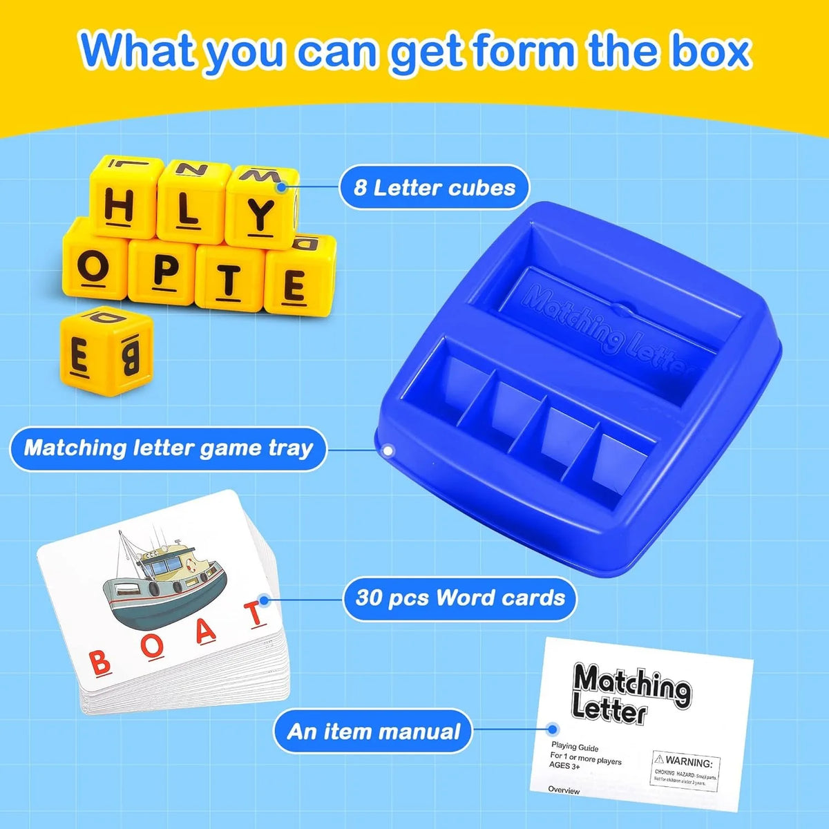 First Words Letter Matching Game