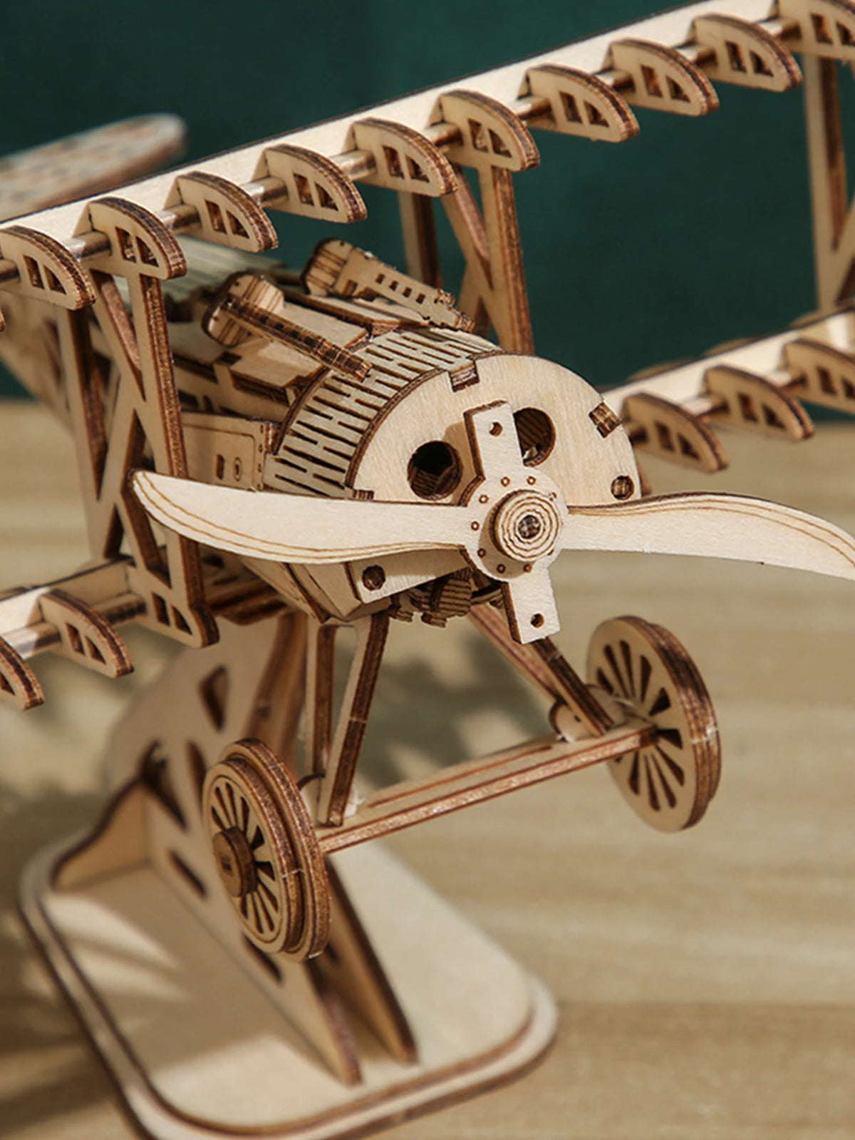Wooden Biplane Model Kit — Ages 14+ — product detail 3