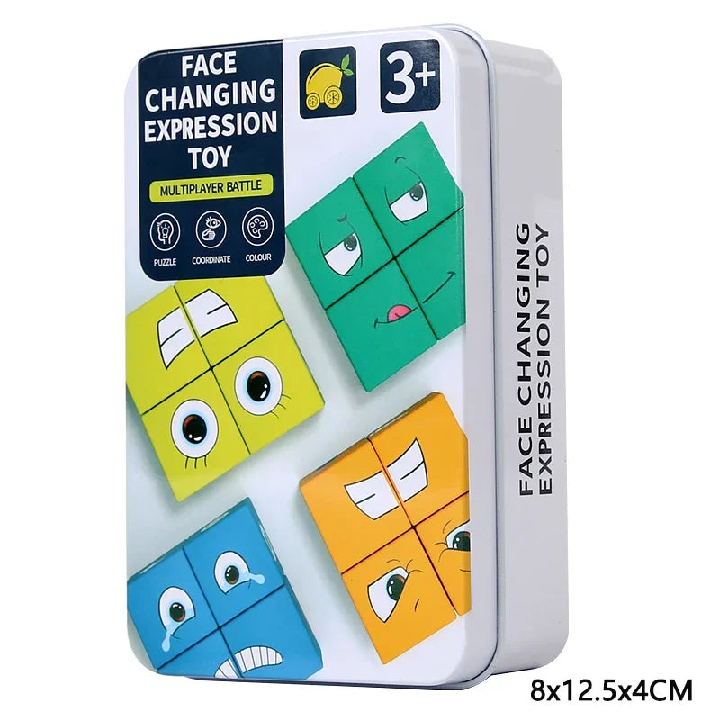 Expression-Matching Puzzle Blocks