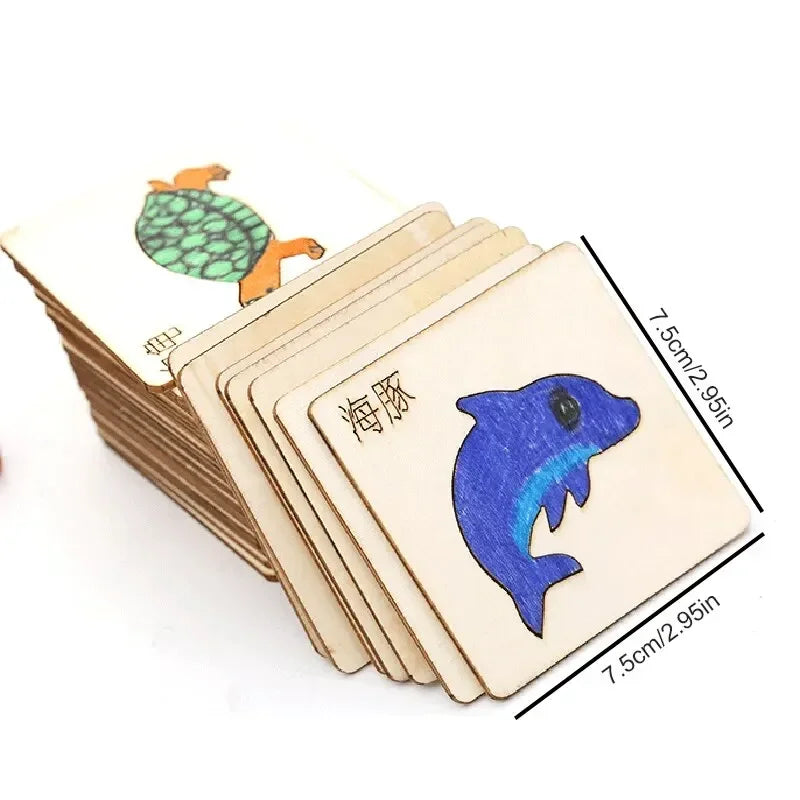 Wooden Drawing Stencil Set