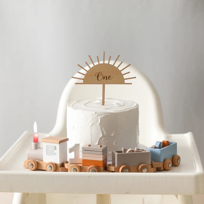 Wooden Birthday Train