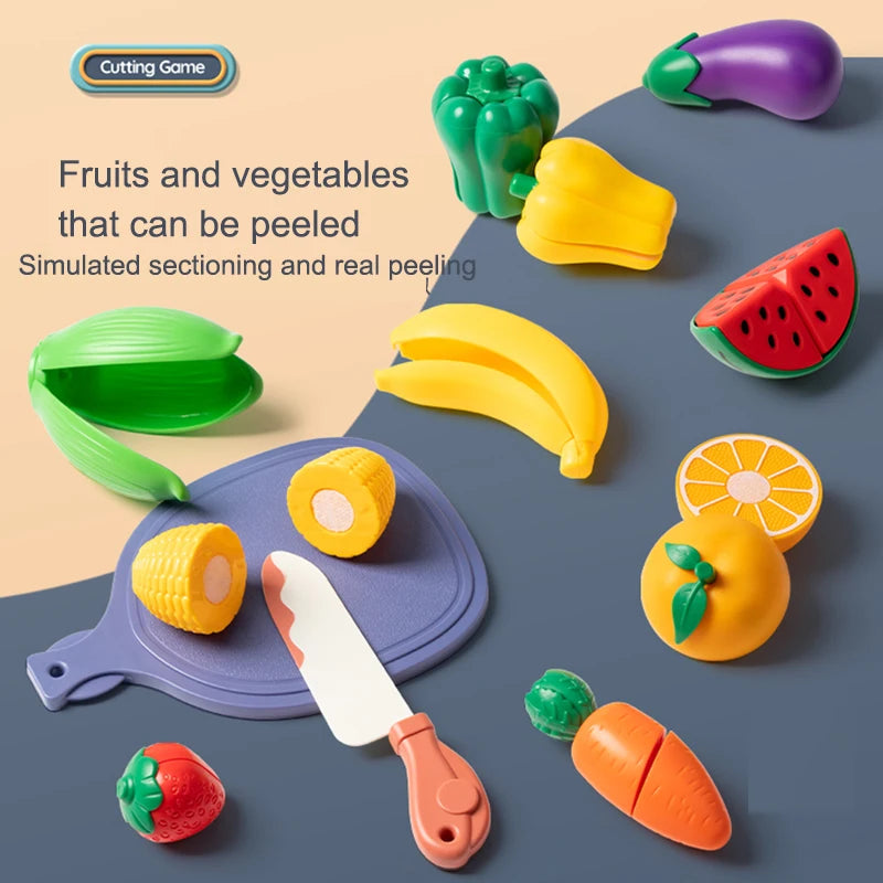 Little Kitchen Cutting Food Play Set