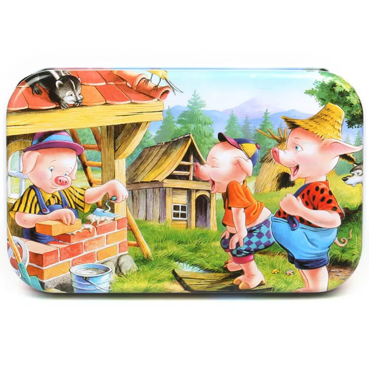 Wooden Jigsaw Puzzle in a Storage Tin — 60 Pieces