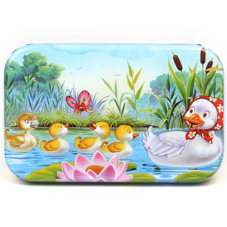 Wooden Jigsaw Puzzle in a Storage Tin — 60 Pieces