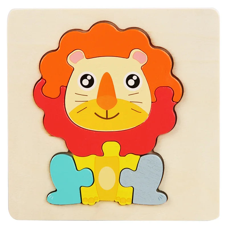 Wooden Picture Matching Puzzle Board