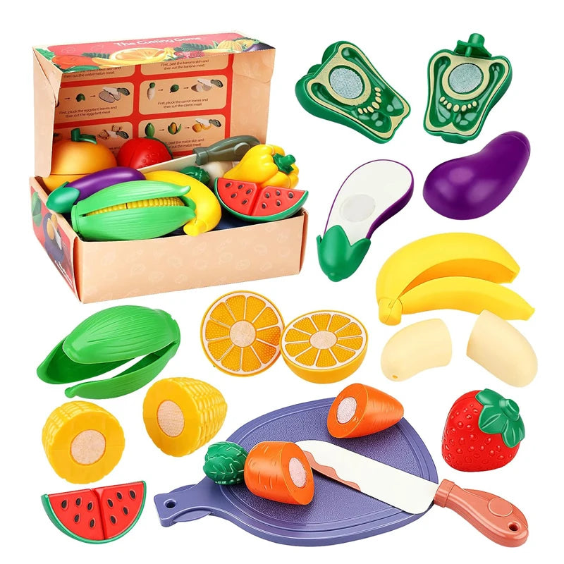 Little Kitchen Cutting Food Play Set