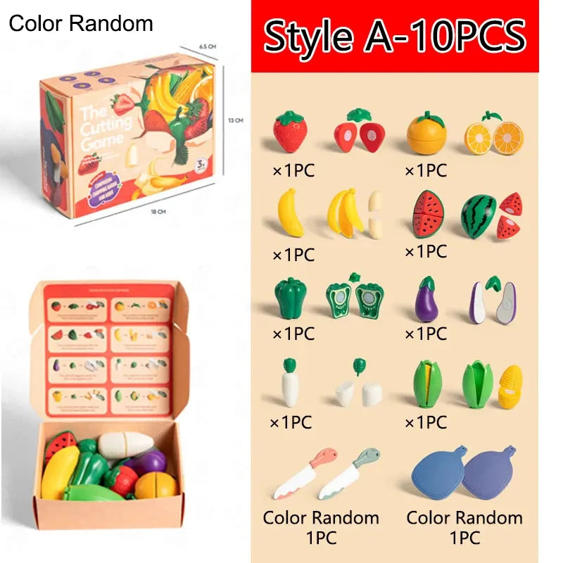 Little Kitchen Cutting Food Play Set