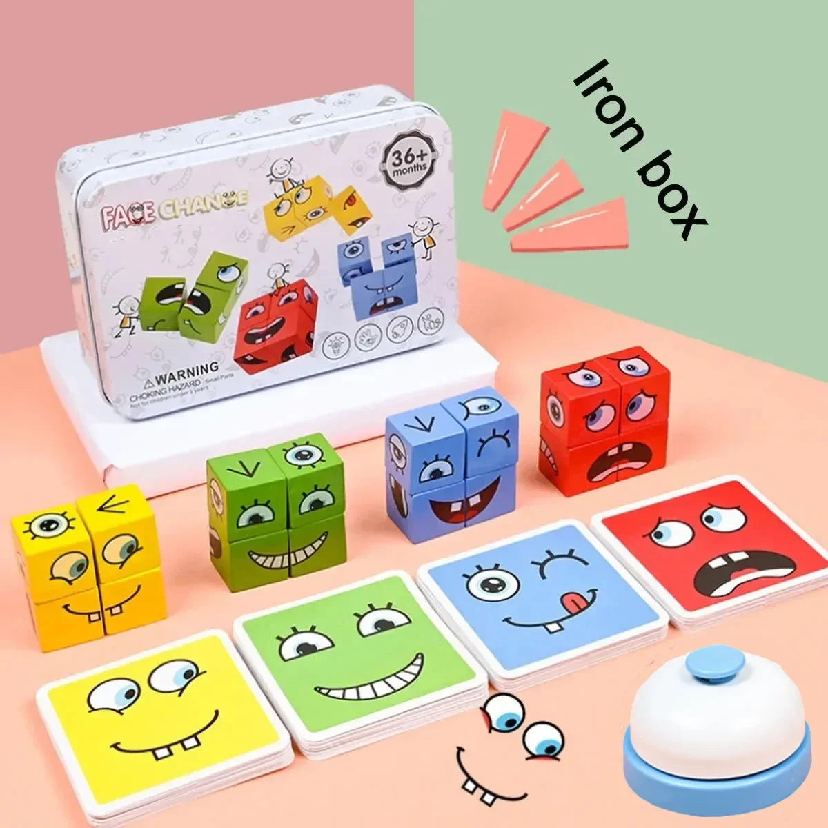 Expression-Matching Puzzle Blocks