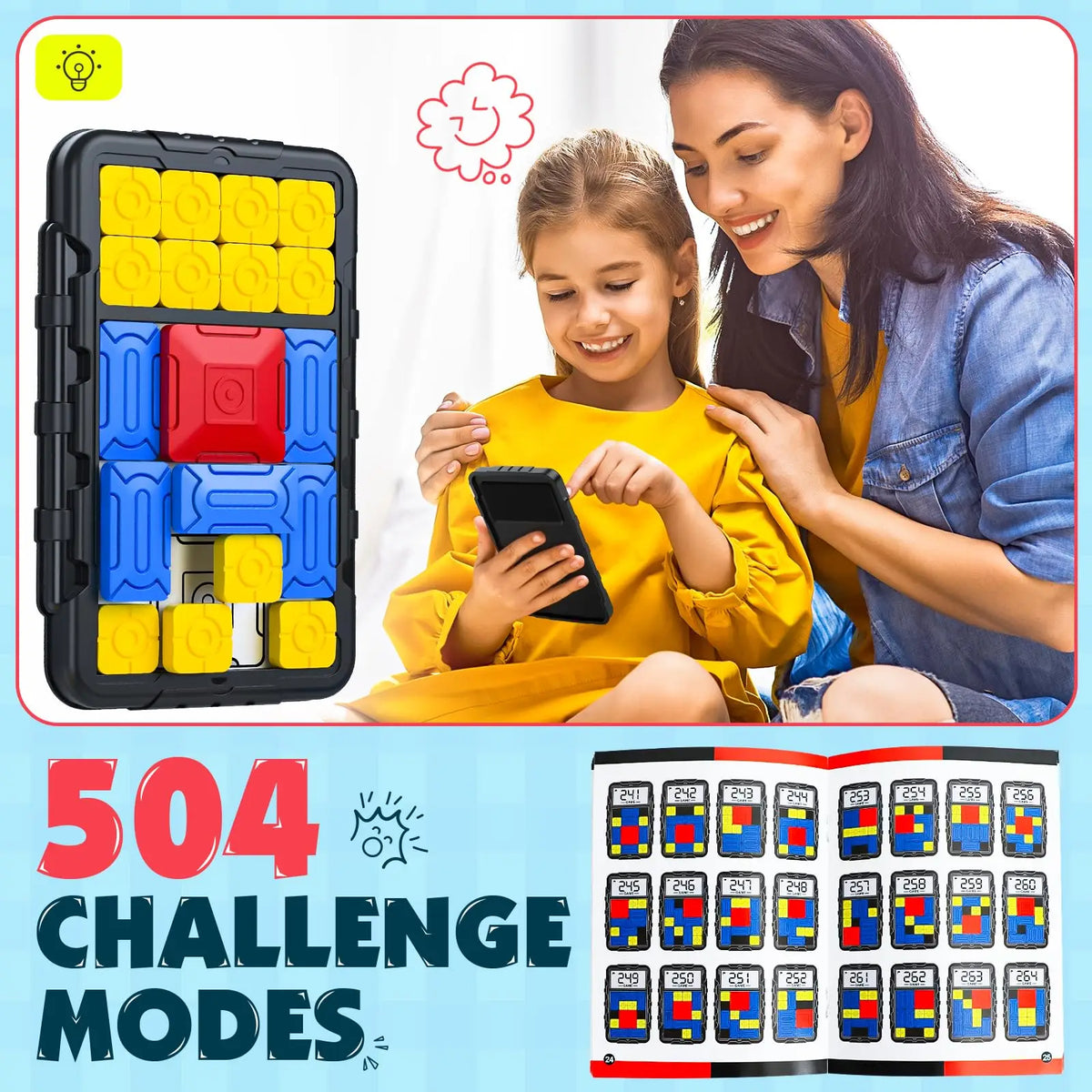 Colourful Sliding Block Puzzle — Teen Collection