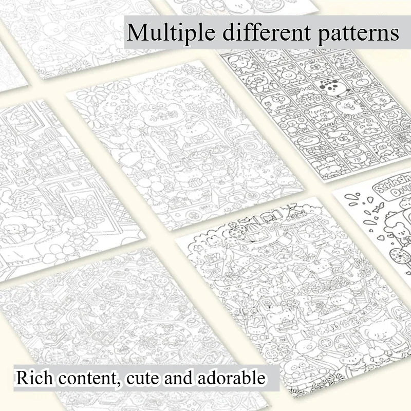 Line-Art Tracing & Colouring Book — 100 Pages