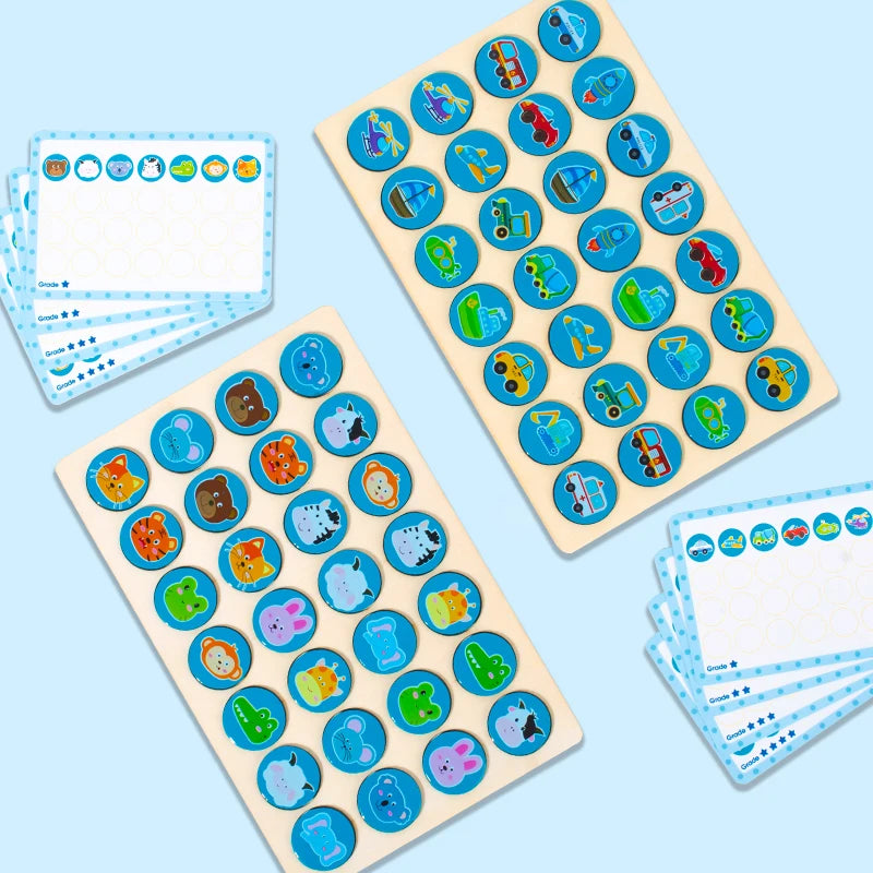 Wooden Memory Matching Game