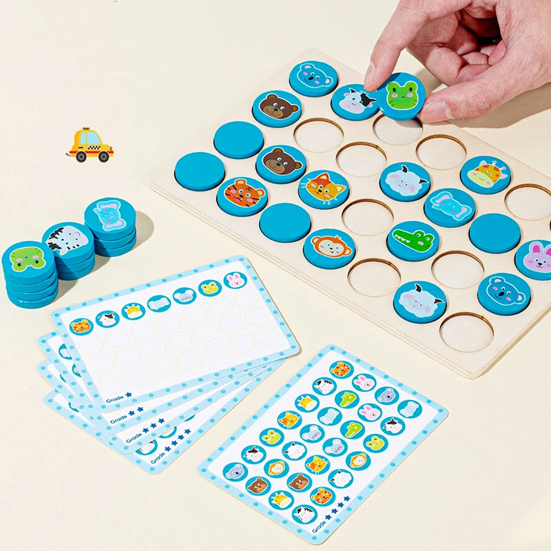 Wooden Memory Matching Game