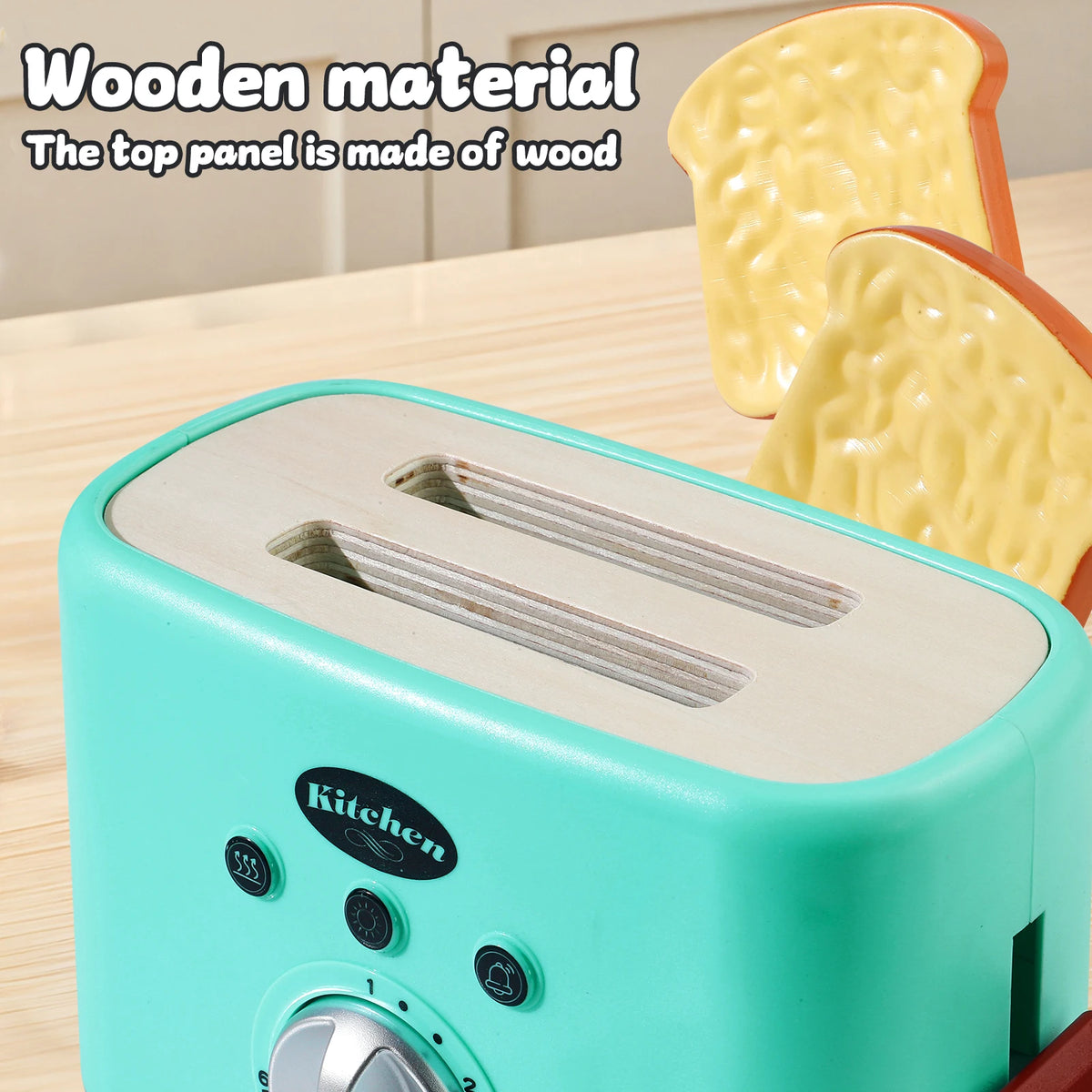 Wooden Breakfast Toaster Play Set