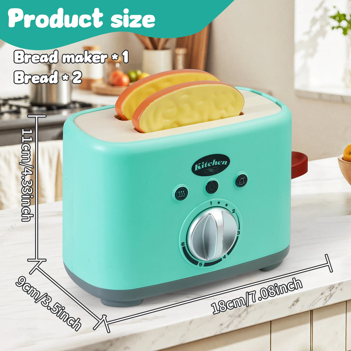 Wooden Breakfast Toaster Play Set