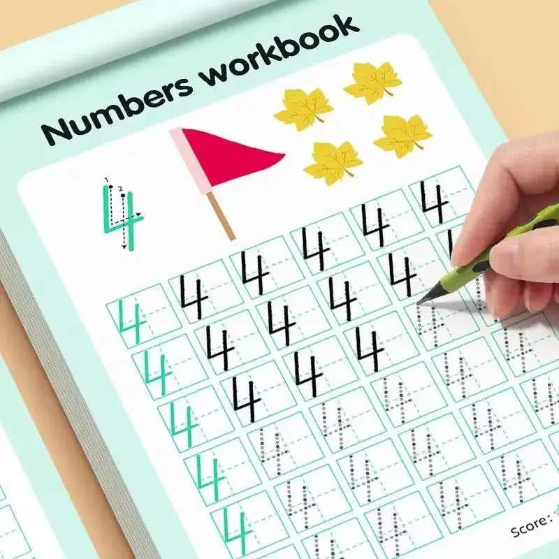 Number Tracing Workbook — 0 to 100