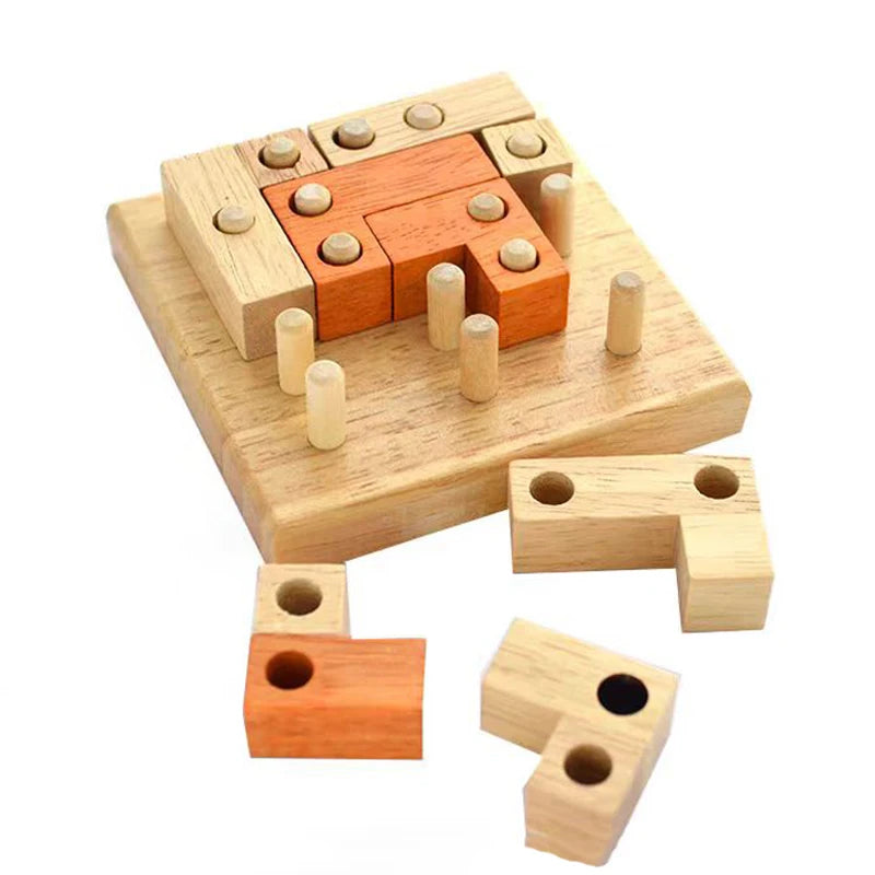 Wooden Geometric Puzzle — Teen Collection