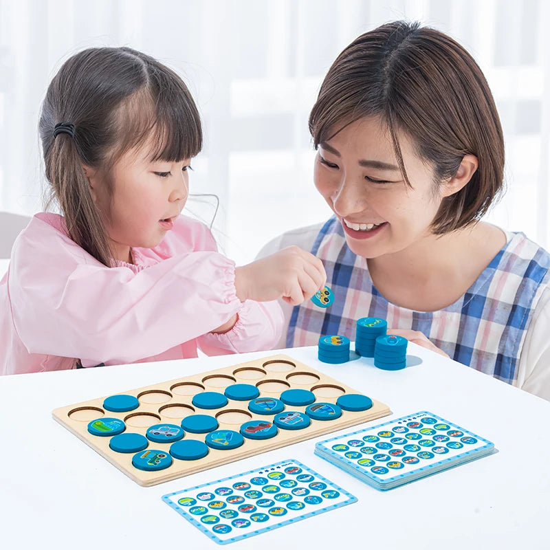 Wooden Memory Matching Game
