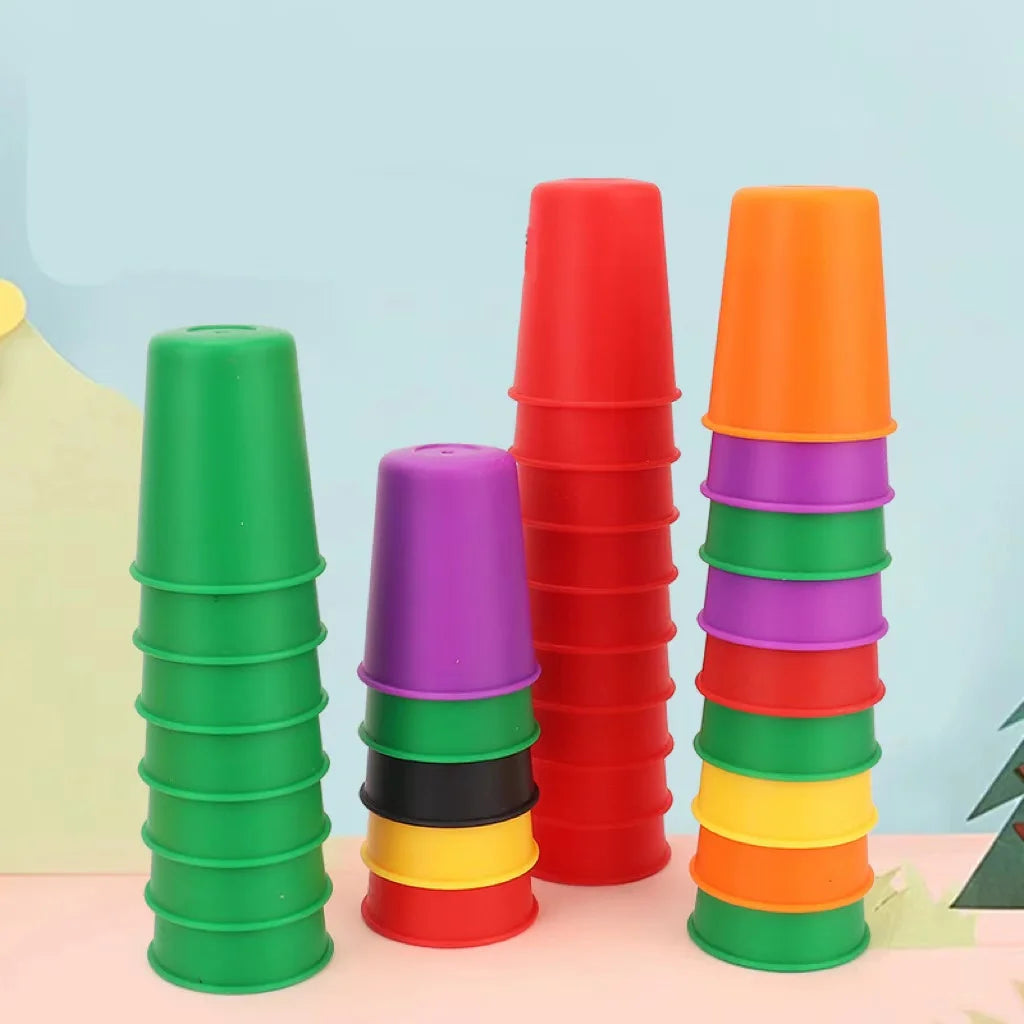 Mini Cup-Stacking Card Game