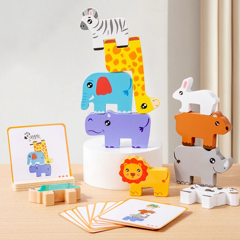 Woodland Animal Stacking Game